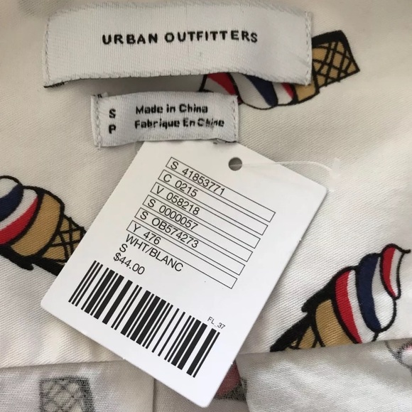 Urban Outfitters Shirt Ice Cream Cone Print NWT - Picture 7 of 8